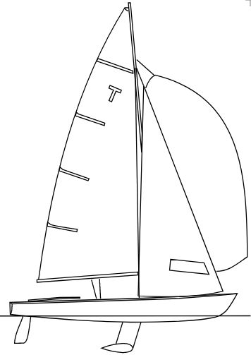 BOOTSPUNKT Spinnaker für Tempest - 28 qm OneDesign