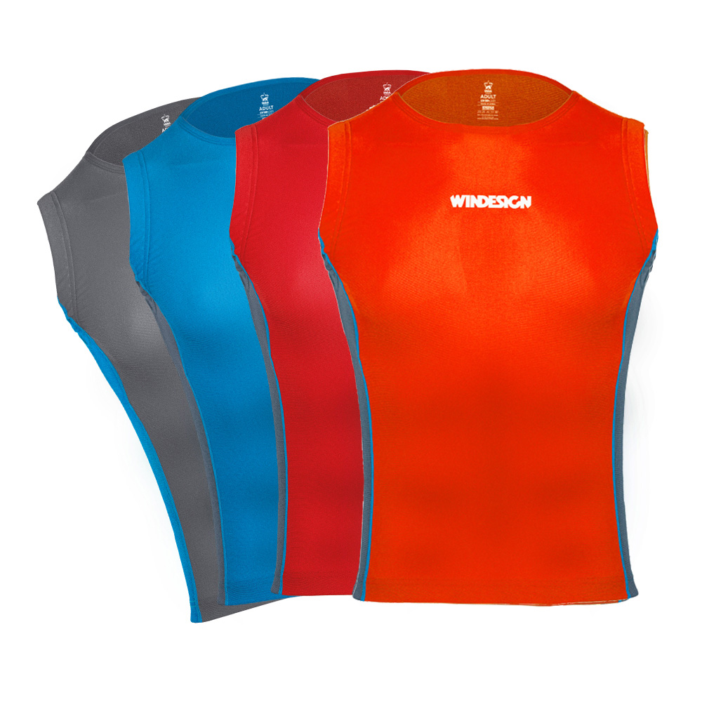 WINDESIGN 2532O Rash Tanktop, orange, Einheitsgröße Erwachsene, one size fits all