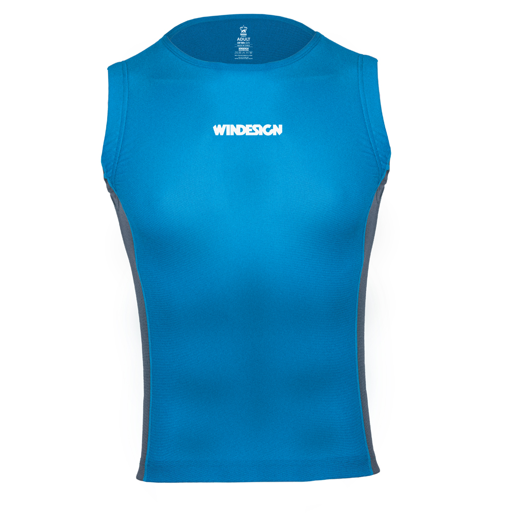 WINDESIGN 2532B Rash Tanktop, blau, Einheitsgröße Erwachsene, one size fits all