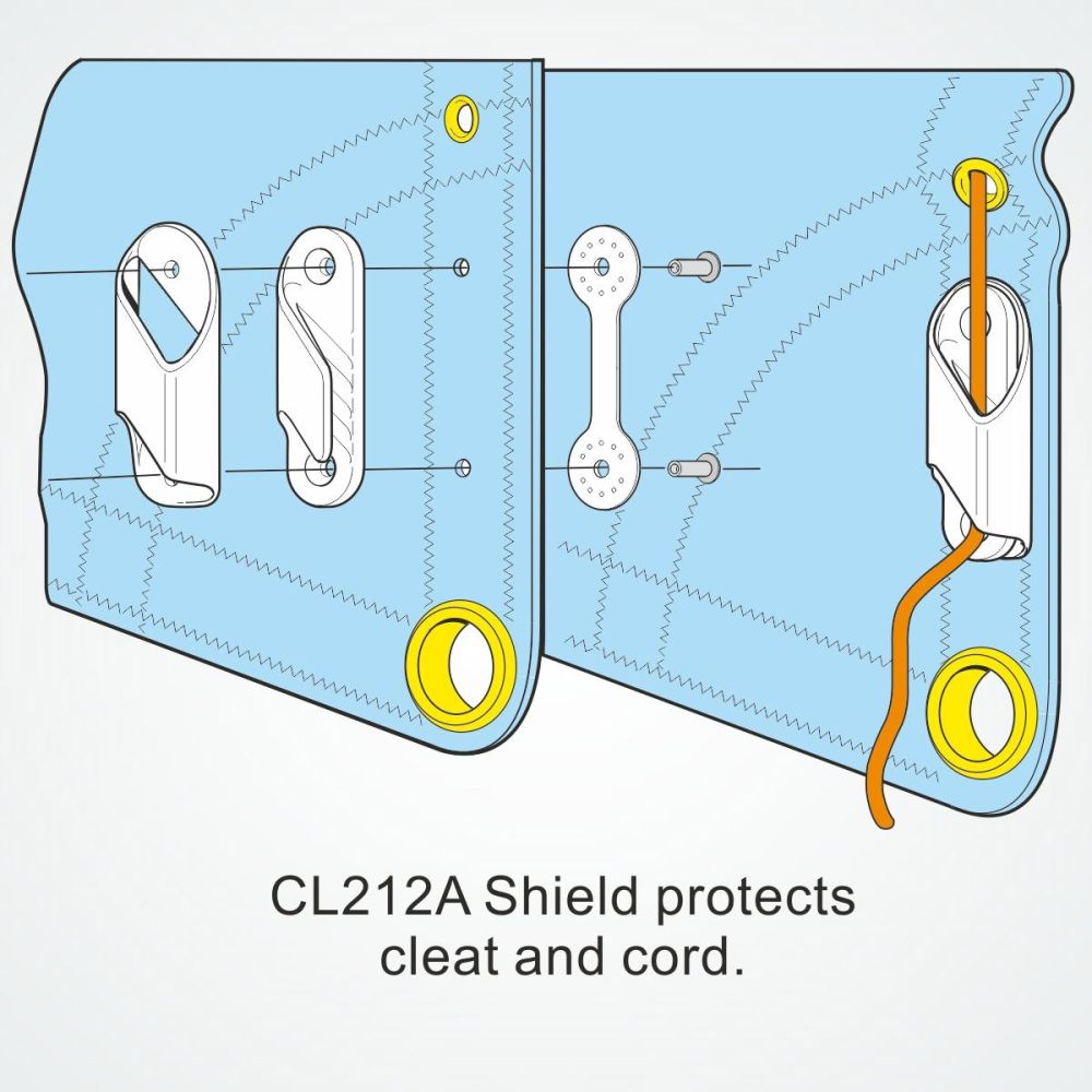 CLAMCLEAT CL258 RACING FINE LINE Liekleinenklemme Tau 3-6mm