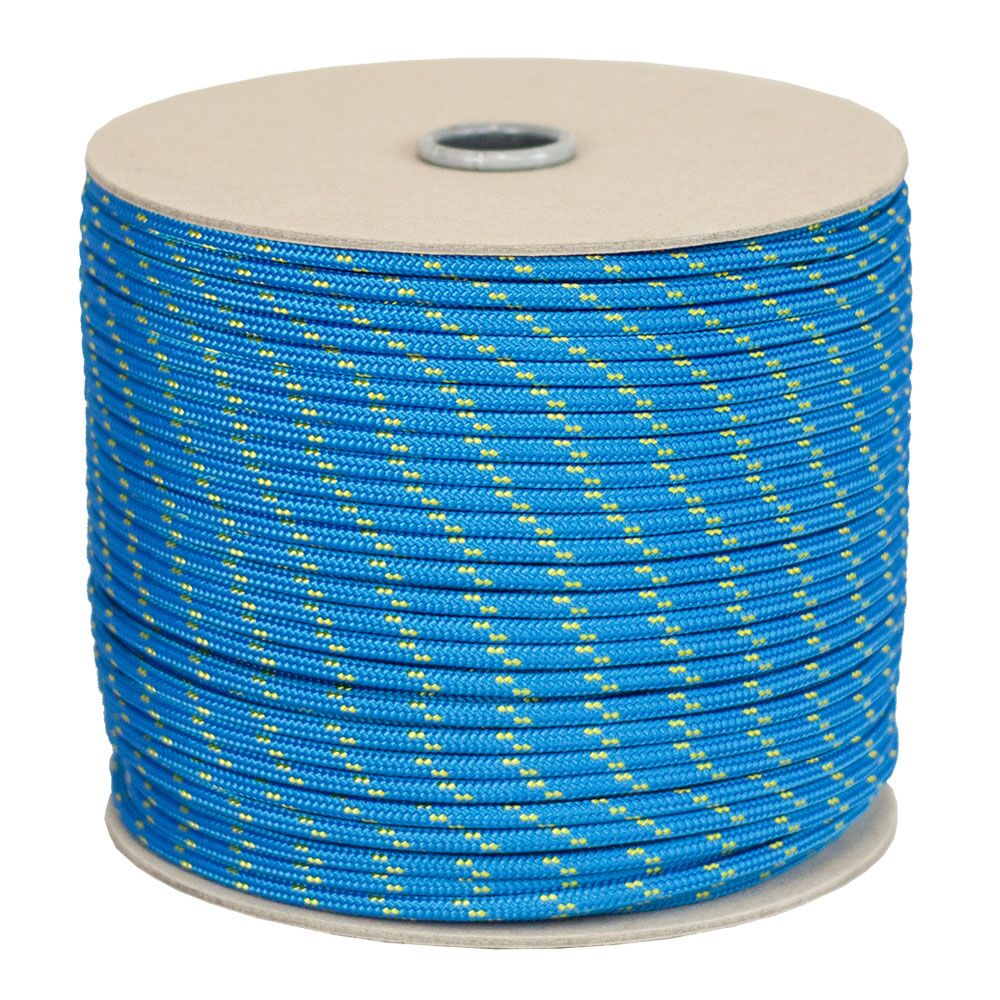 OPTIPARTS EX7514 Polyester Trimmleine, 4 mm, blau/gelb, METERWARE