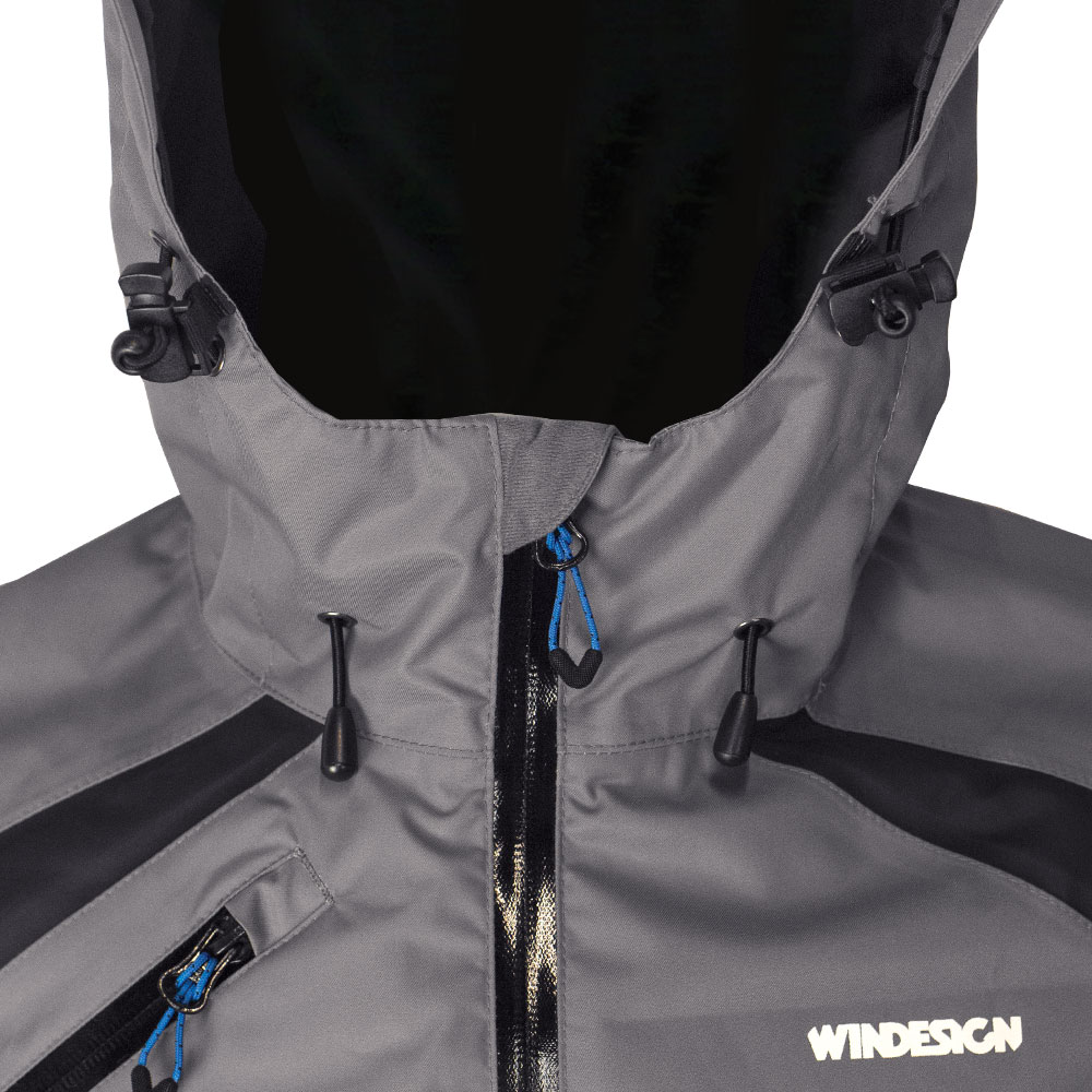 WINDESIGN 2447JS Kapuzenjacke, atmungsaktiv und wasserdicht, Juniorgröße JS