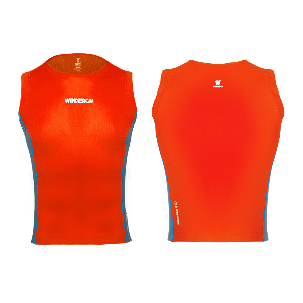 WINDESIGN 2532O Rash Tanktop, orange, Einheitsgröße Erwachsene, one size fits all