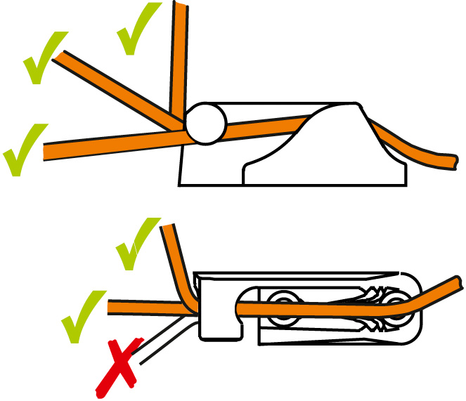 CLAMCLEAT CL218-II SIDE ENTRY Backbord KIemme für Tau 3-6mm