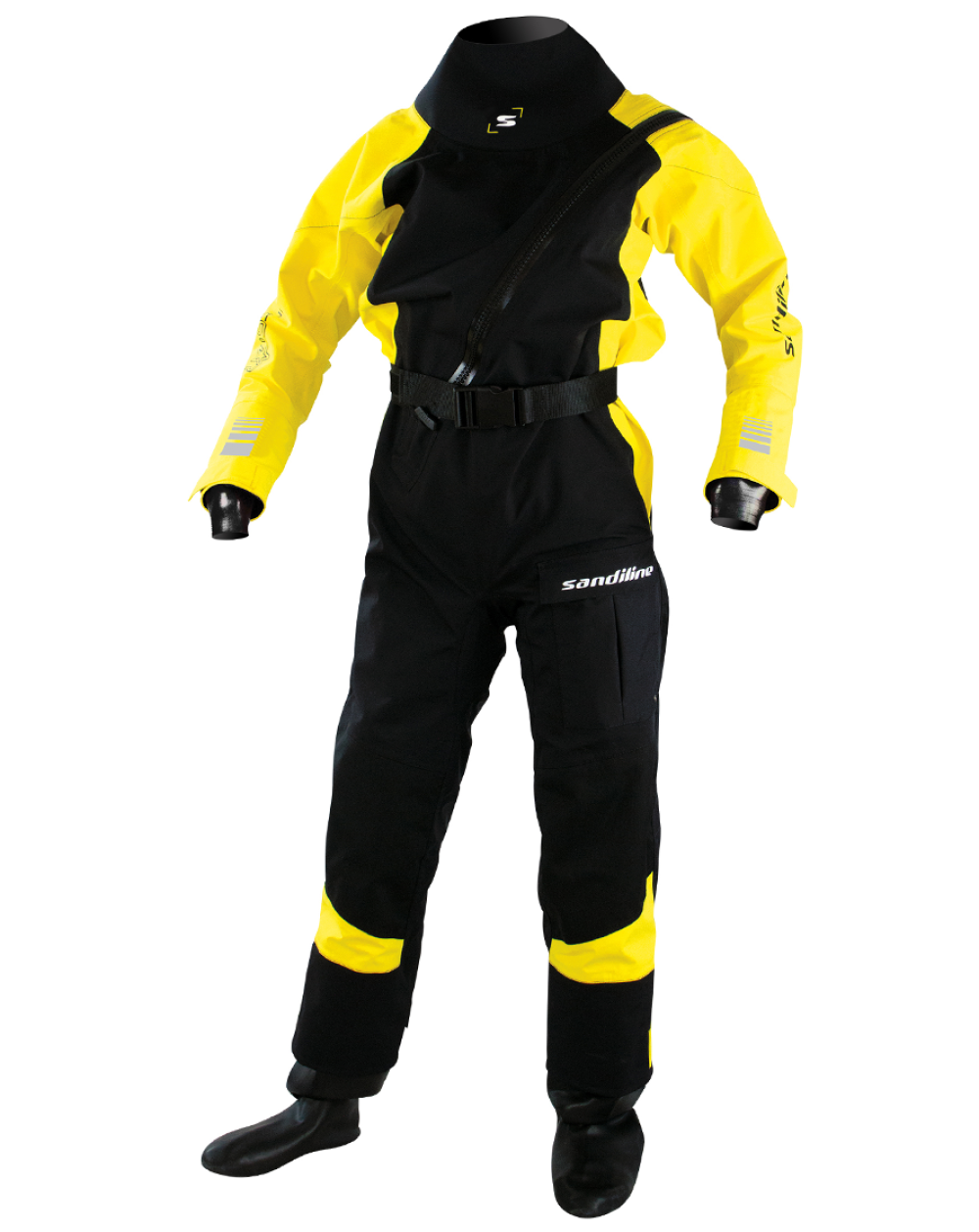 SANDILINE Dry Suit Rising Star schwarz/gelb - M Kinder