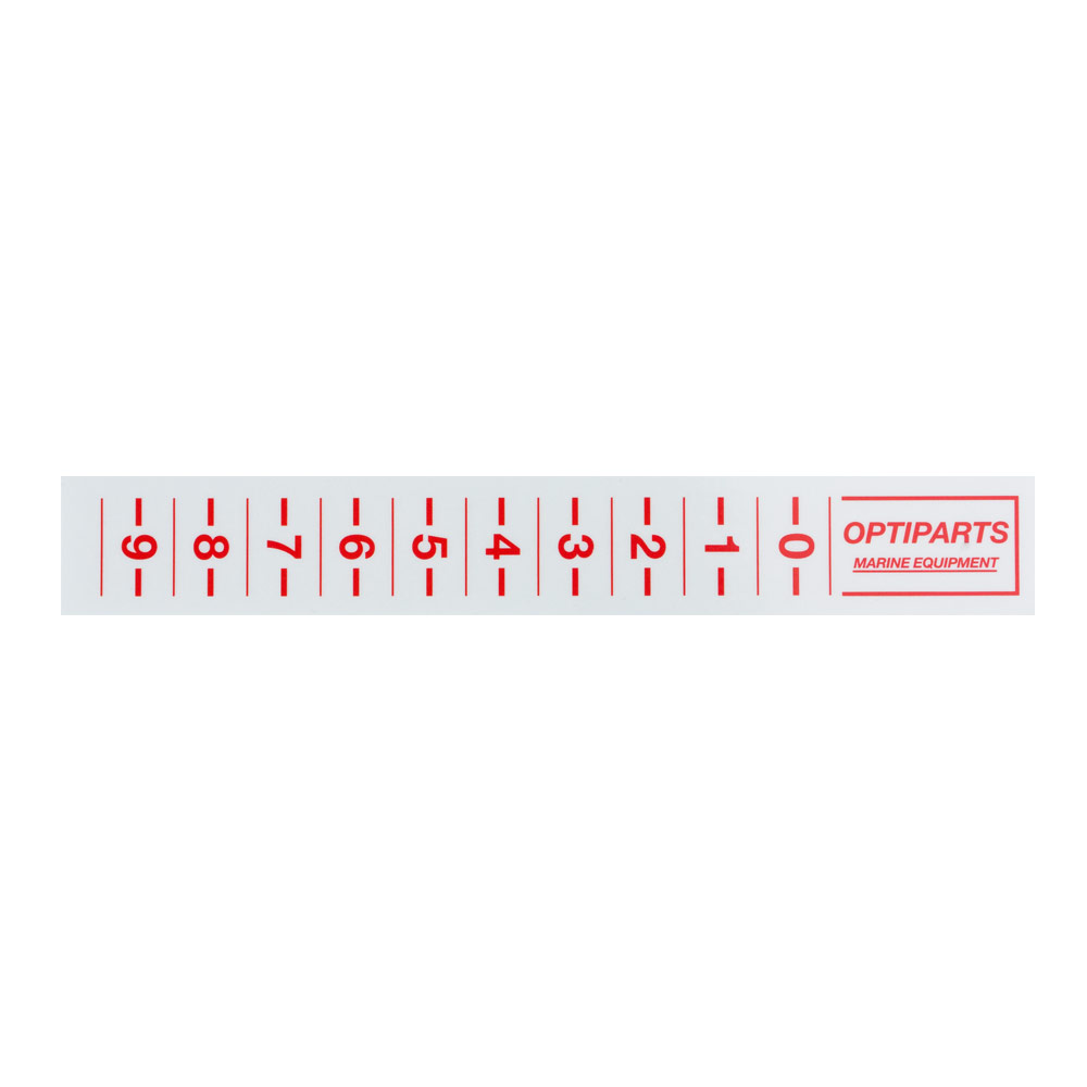 OPTIPARTS EX1358R Optimist Trimmstreifen Unterliekstrecker, selbstklebend, 16cm, rot
