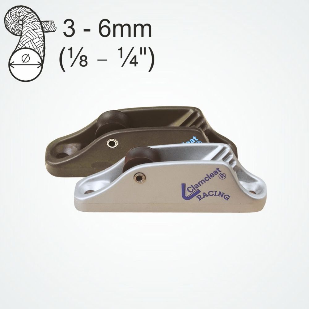 CLAMCLEAT CL236 RACING JUNIOR Mk I Klemme Rolle oben 3-6mm