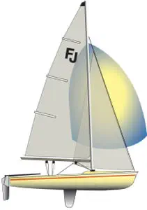 BOOTSPUNKT Spinnaker für Flying Junior - OneDesign